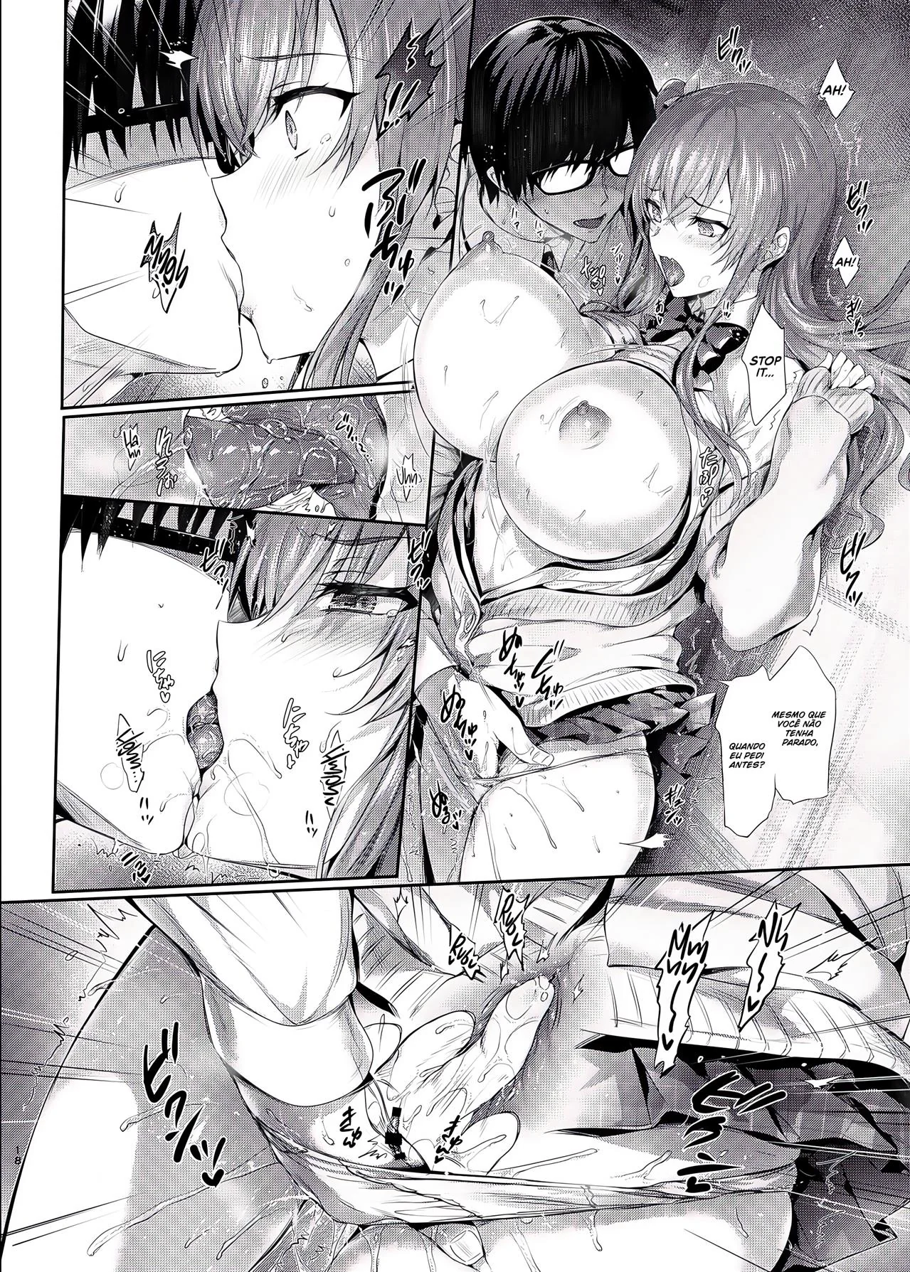 A Piranha da Mei Chantageou Satoshi no Vestiário – Hentai HQ Brasileiro