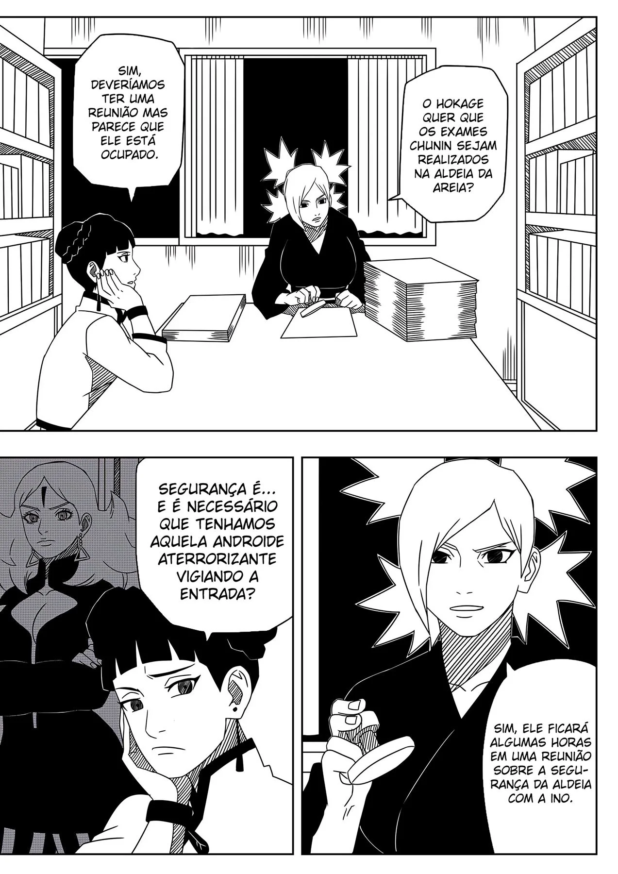 Naruto e Ino: Reunião de Segurança Acaba em Sexo