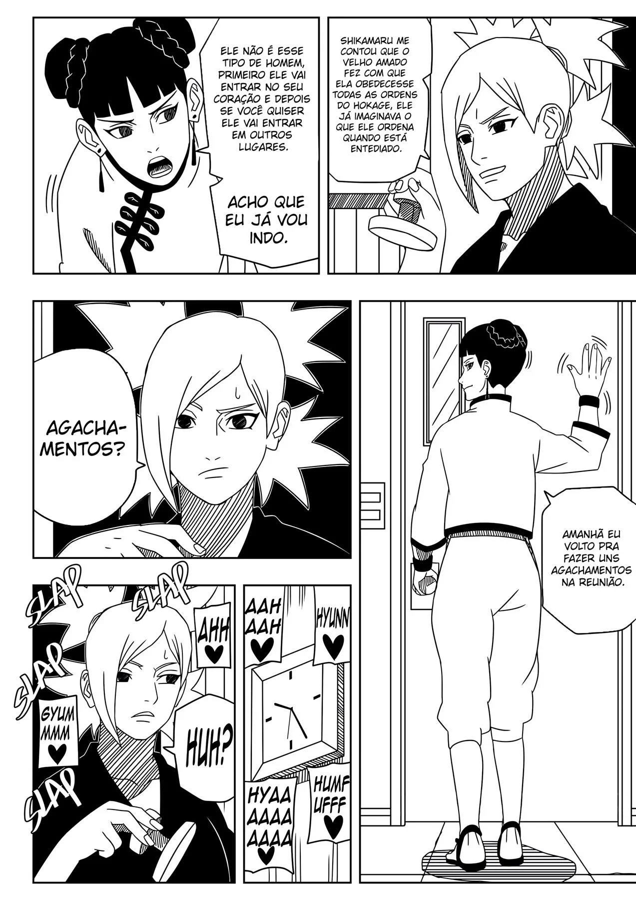 Naruto e Ino: Reunião de Segurança Acaba em Sexo