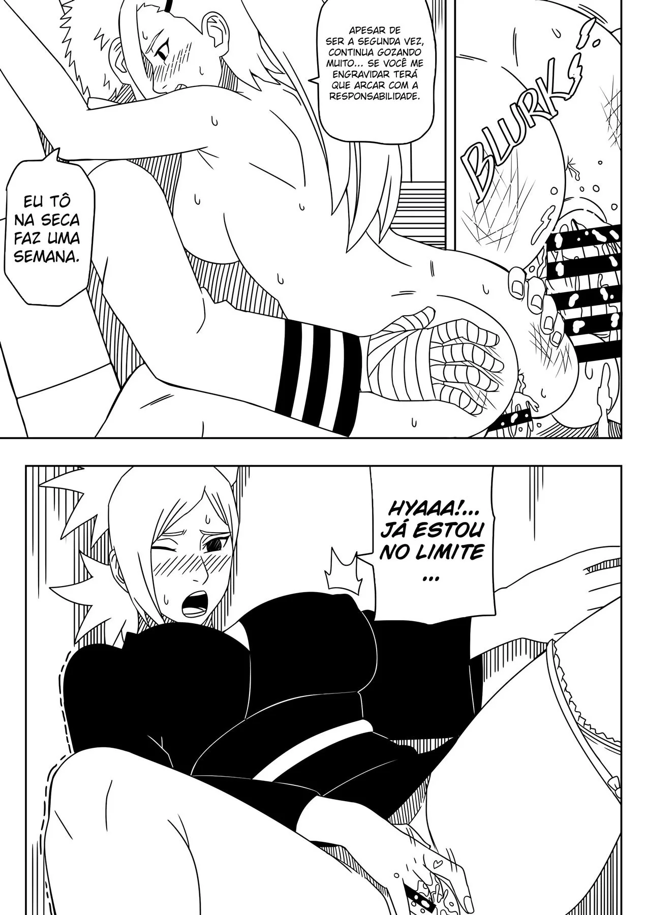 Naruto e Ino: Reunião de Segurança Acaba em Sexo