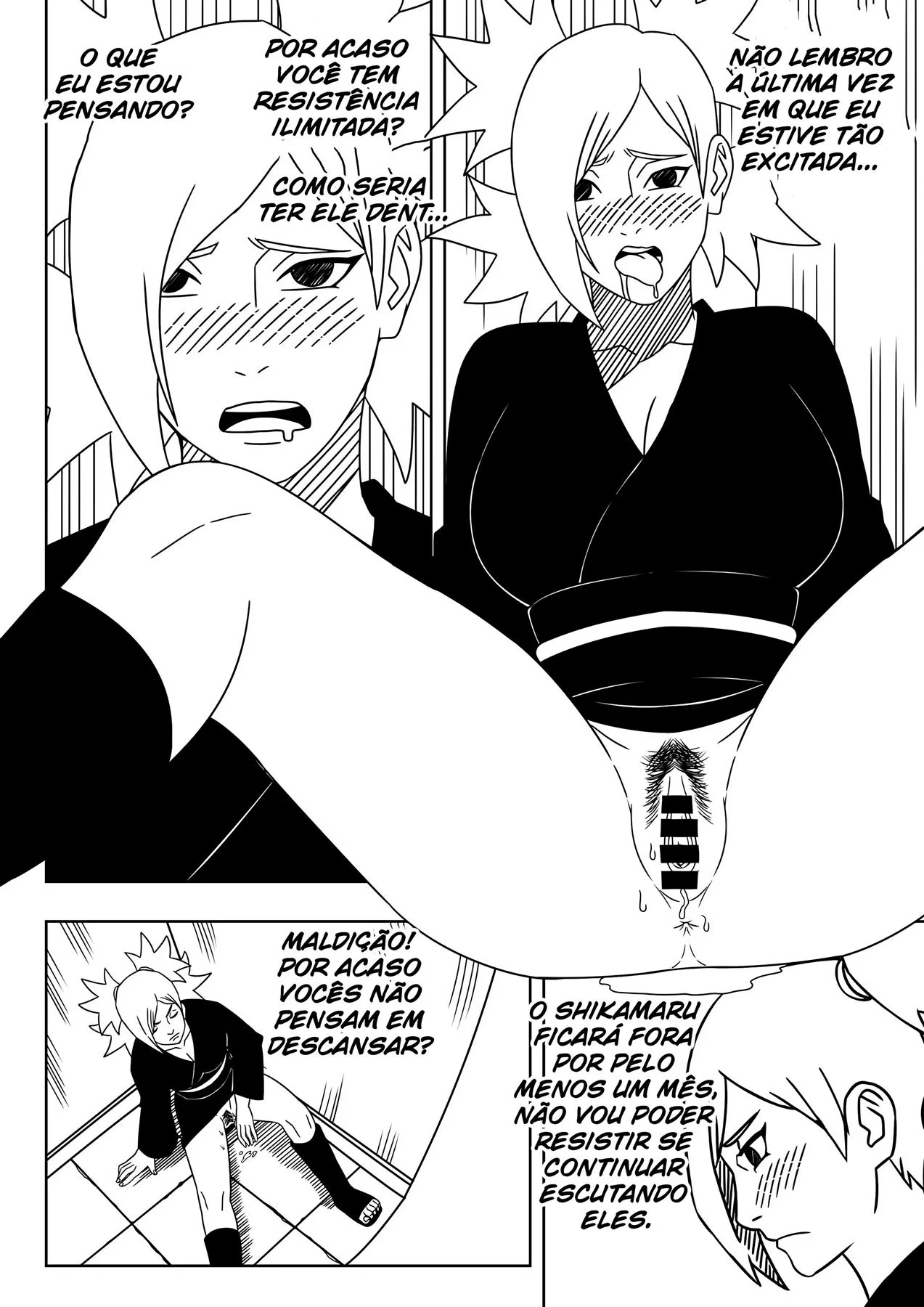 Naruto e Ino: Reunião de Segurança Acaba em Sexo