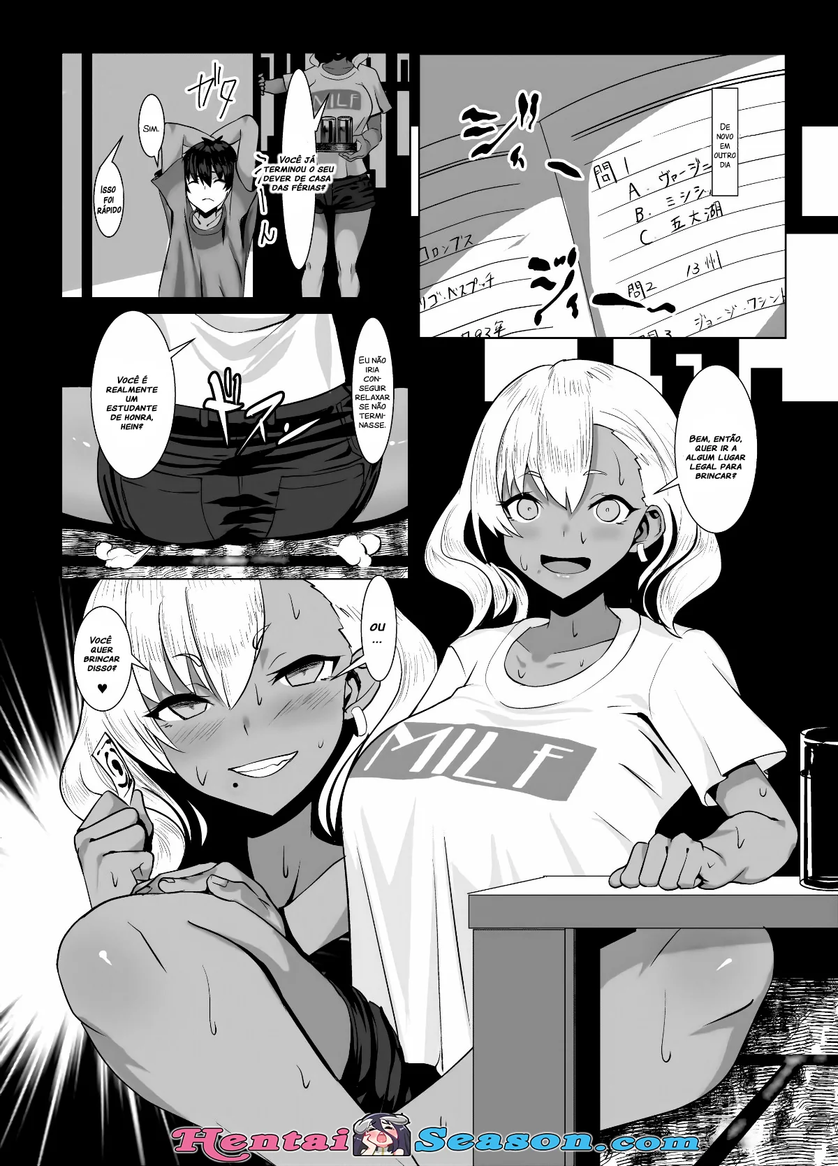 Vizinha Piranha Dando a buceta sem dó para o Muleque Sacana – HQ Brasileiro em Hentai