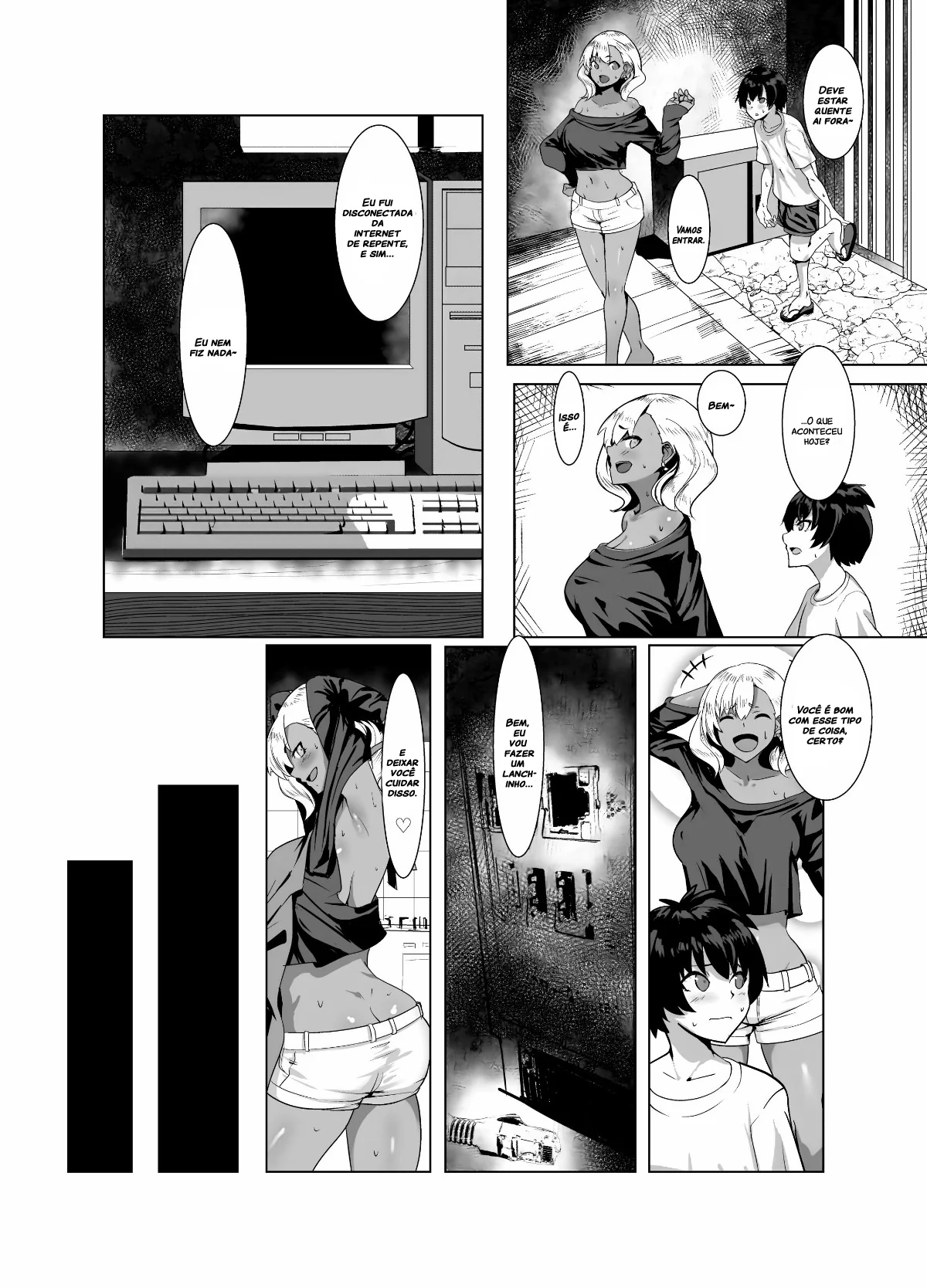 Vizinha Piranha Dando a buceta sem dó para o Muleque Sacana – HQ Brasileiro em Hentai