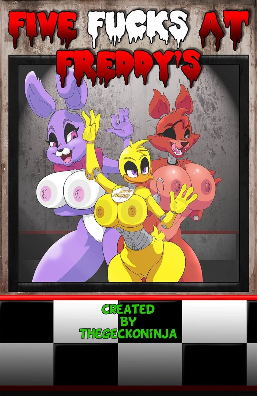 Segurança sortudo fode piranhas peitudas sedentas por pica em hentai HQ Brasileiro