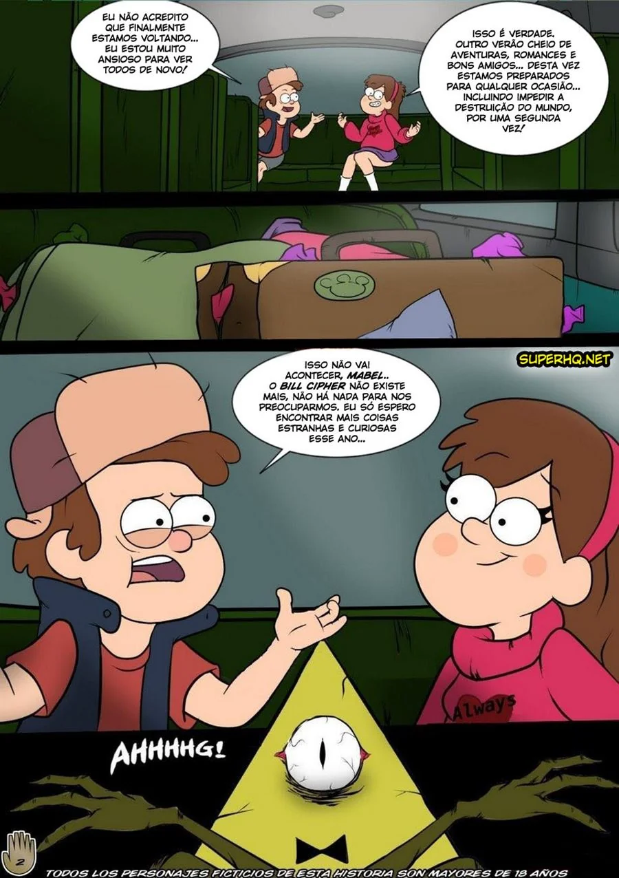 Gravity Falls – Mabel e Dipper na Orgia das Piranhas em Hentai HQ Brasileiro