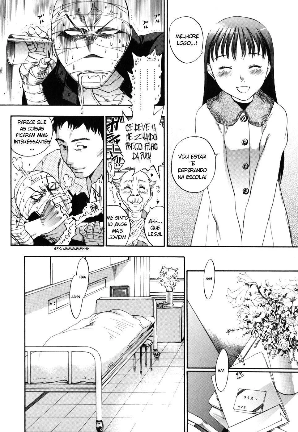 Enfermeira Peituda: A Piranha Ninfomaníaca que Cuida da Rola do Paciente Yuu em Hentai HQ Brasileiro