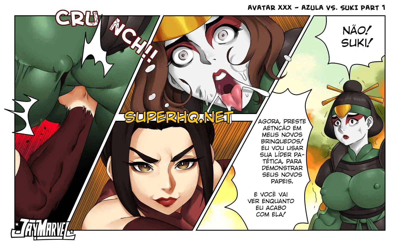 Toph leva pica gostosa e sem pena em sua bucetinha durante Hentai HQ