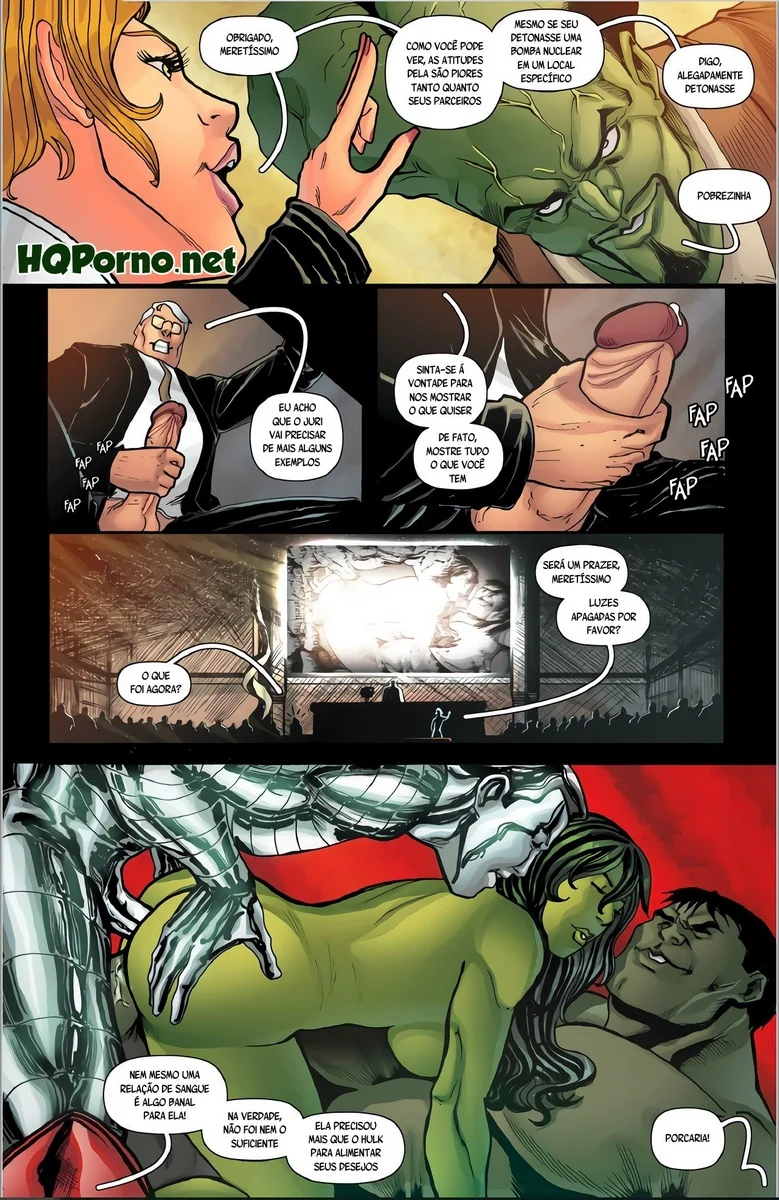 Piranha do Tribunal: She Hulk acusada de usar raios gamas para fazer sexo – HQ Brasileiro
