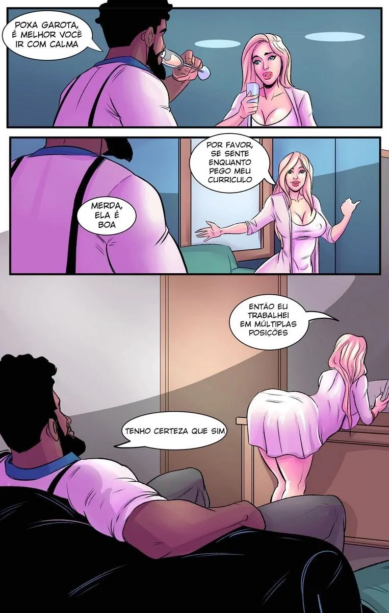 Piranha da Guarda Prisional Leva Rola dos Prisioneiros em Hentai HQ Brasileiro