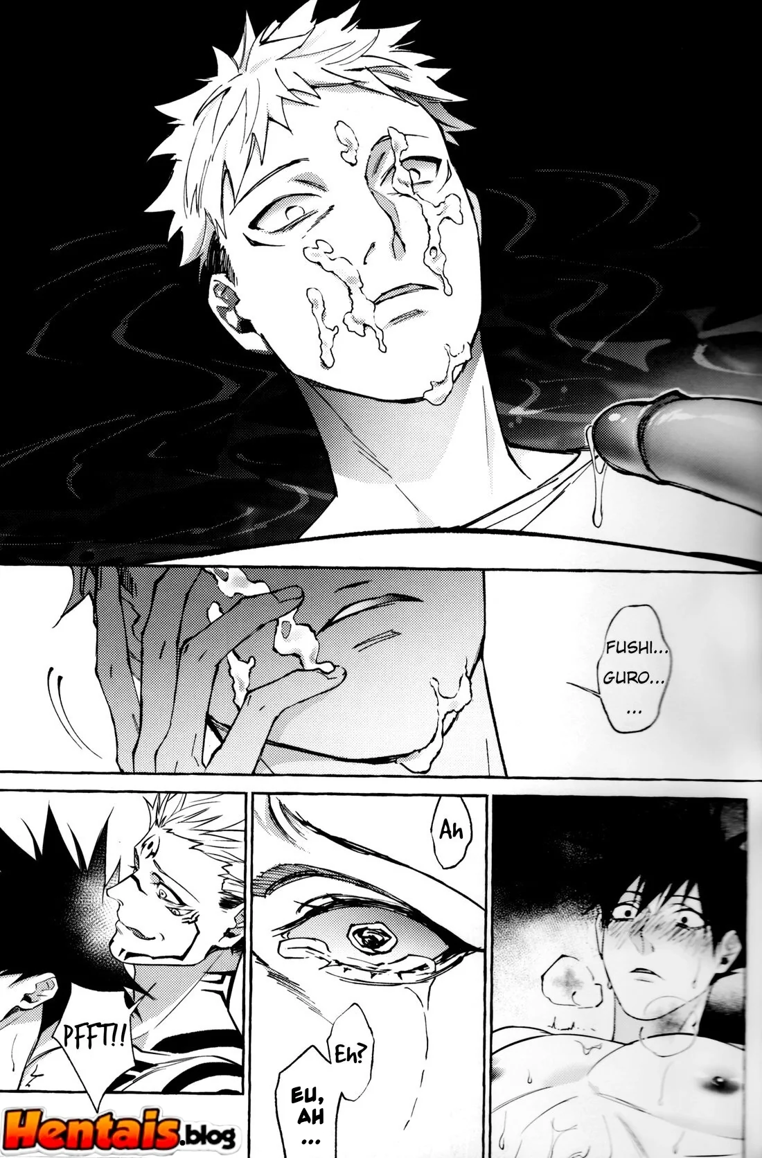 Jujutsu Kaisen: Pernoite em Xião Xing – Yuuji, Megumi e Sukuna em uma Orgia Anal | Hentai HQ Brasileiro