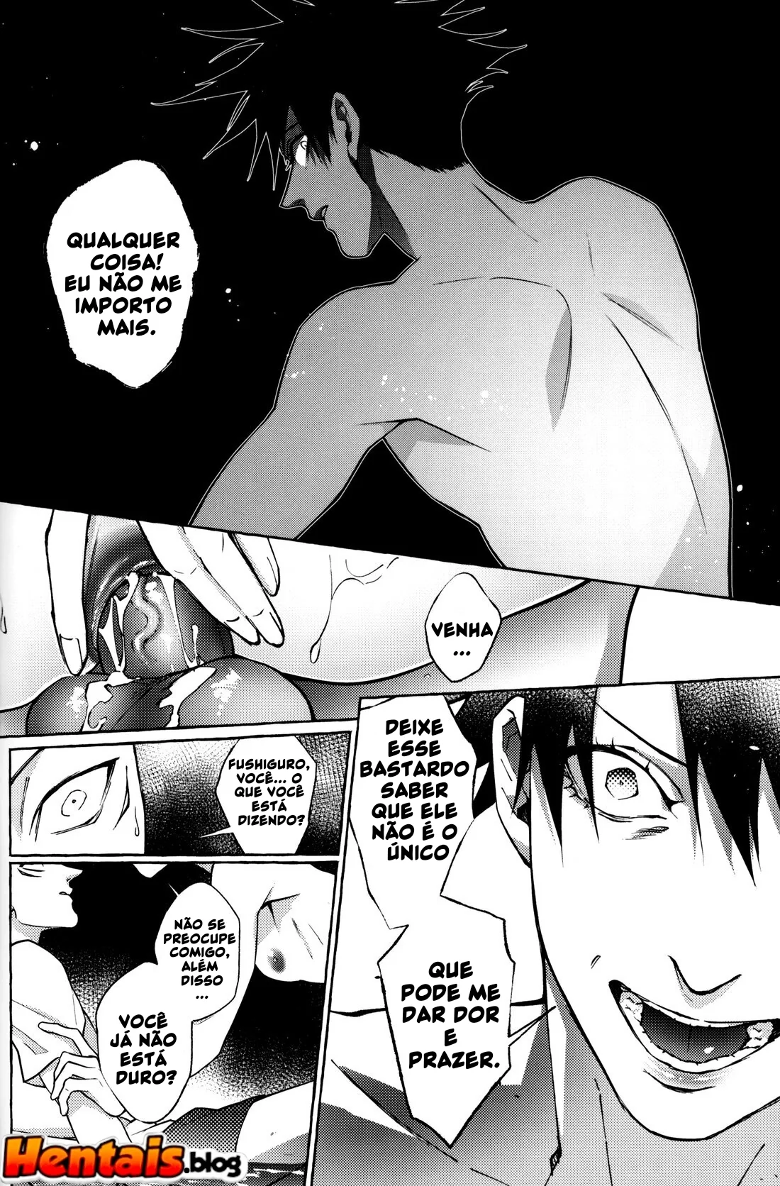 Jujutsu Kaisen: Pernoite em Xião Xing – Yuuji, Megumi e Sukuna em uma Orgia Anal | Hentai HQ Brasileiro