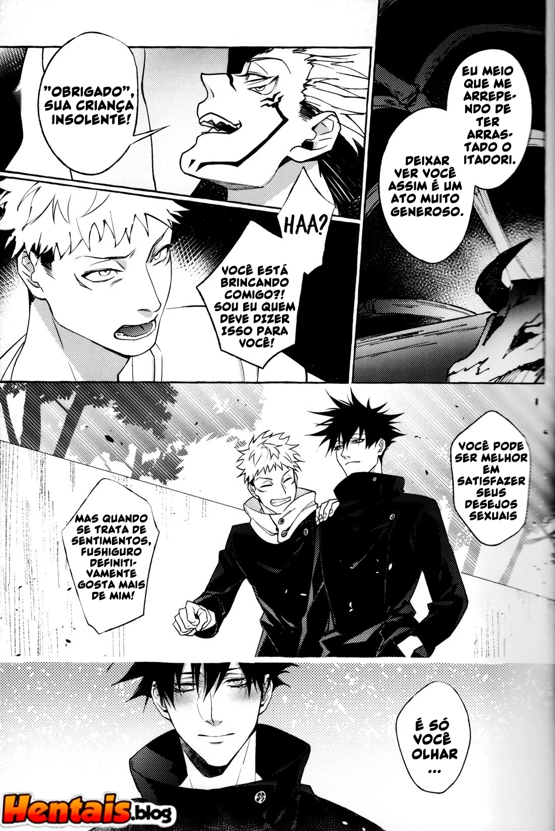 Jujutsu Kaisen: Pernoite em Xião Xing – Yuuji, Megumi e Sukuna em uma Orgia Anal | Hentai HQ Brasileiro