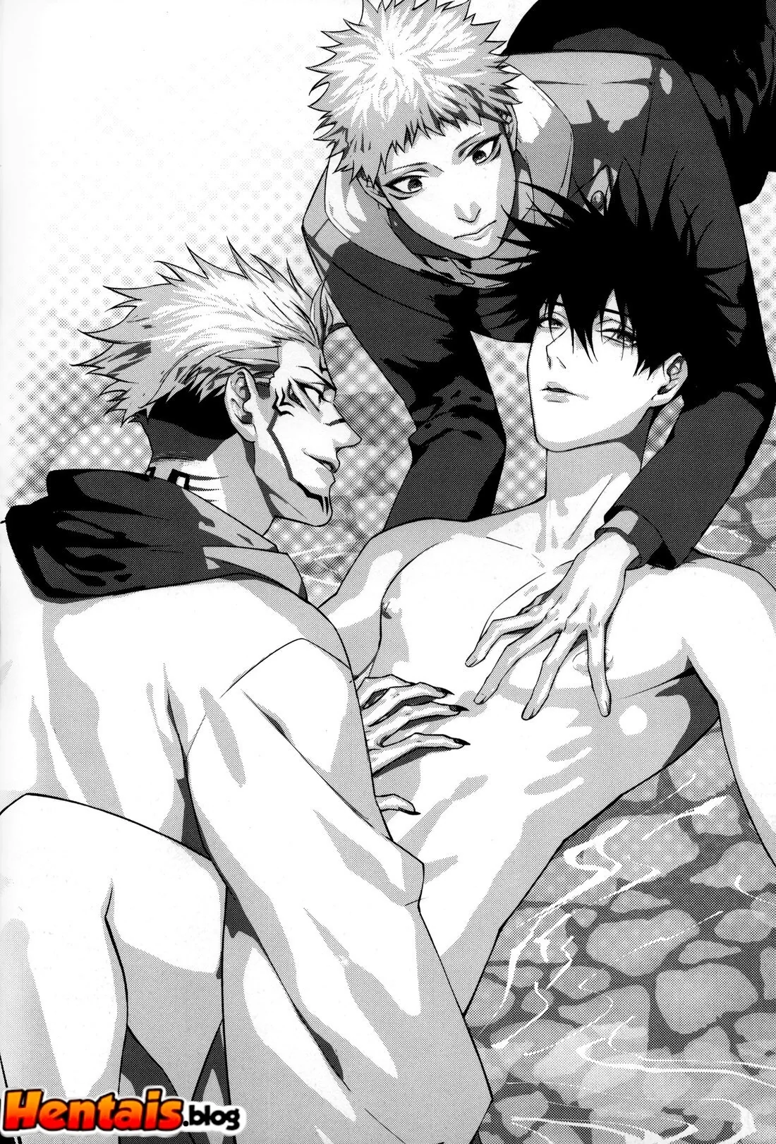 Jujutsu Kaisen: Pernoite em Xião Xing – Yuuji, Megumi e Sukuna em uma Orgia Anal | Hentai HQ Brasileiro