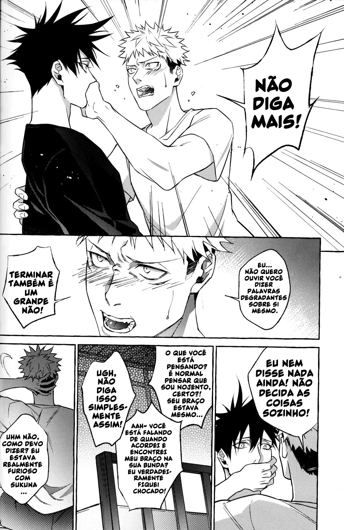 Jujutsu Kaisen: Pernoite em Xião Xing – Yuuji, Megumi e Sukuna em uma Orgia Anal | Hentai HQ Brasileiro