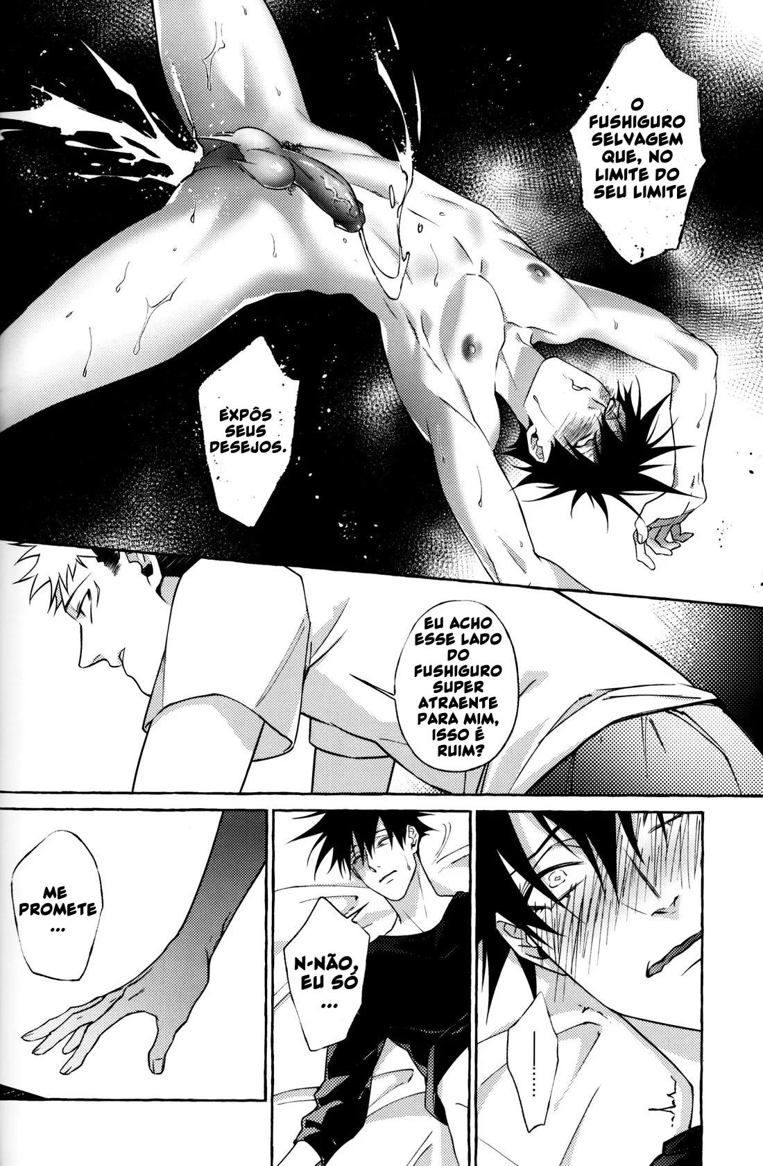 Jujutsu Kaisen: Pernoite em Xião Xing – Yuuji, Megumi e Sukuna em uma Orgia Anal | Hentai HQ Brasileiro