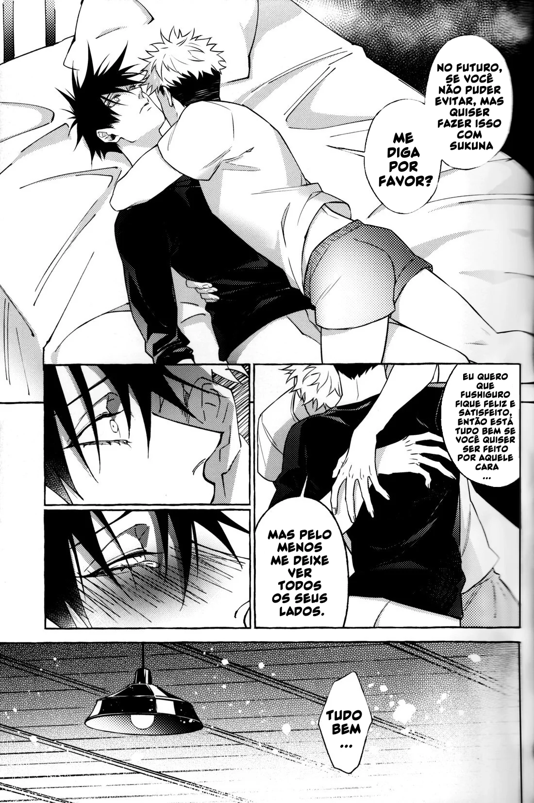 Jujutsu Kaisen: Pernoite em Xião Xing – Yuuji, Megumi e Sukuna em uma Orgia Anal | Hentai HQ Brasileiro