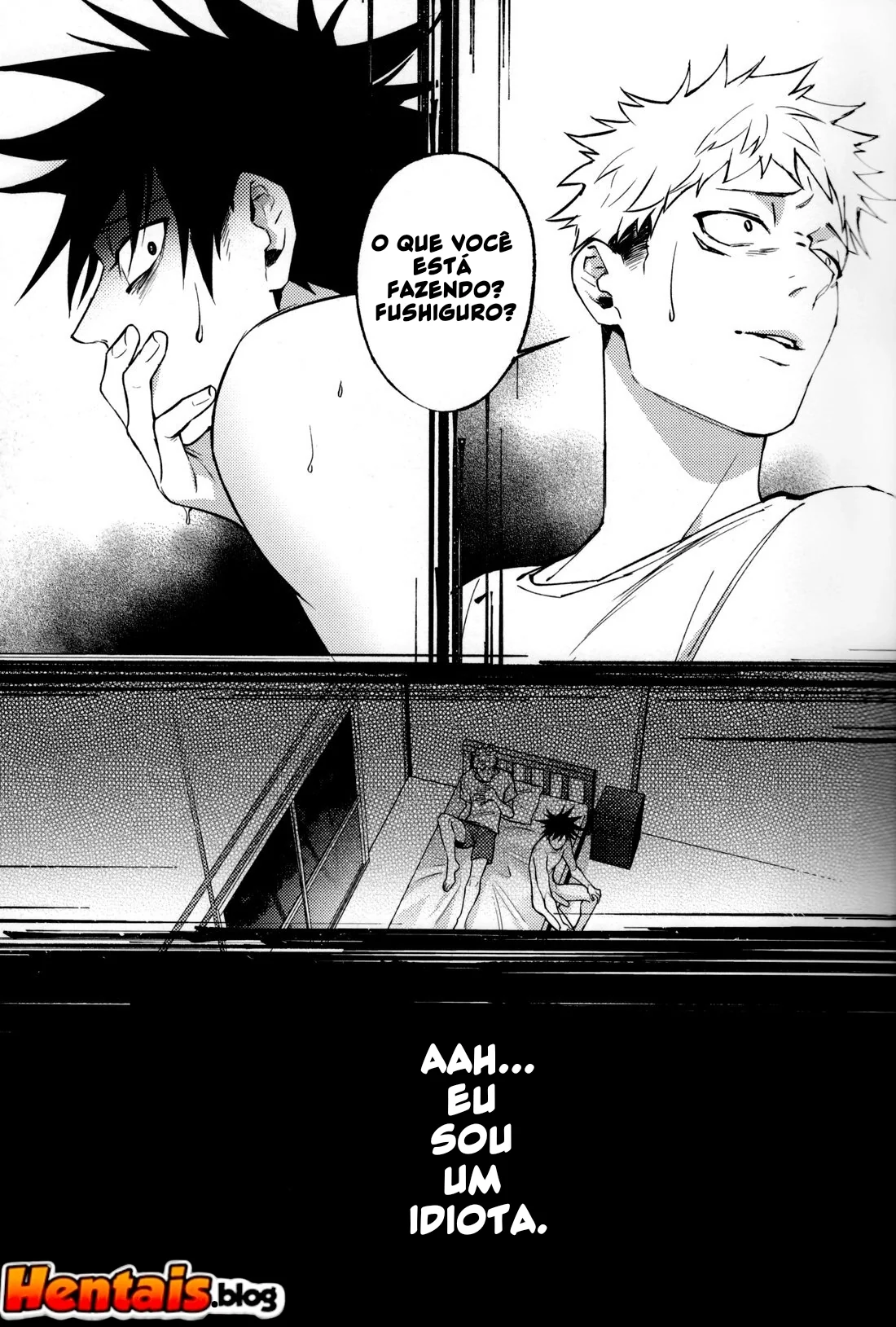 Jujutsu Kaisen: Pernoite em Xião Xing – Yuuji, Megumi e Sukuna em uma Orgia Anal | Hentai HQ Brasileiro