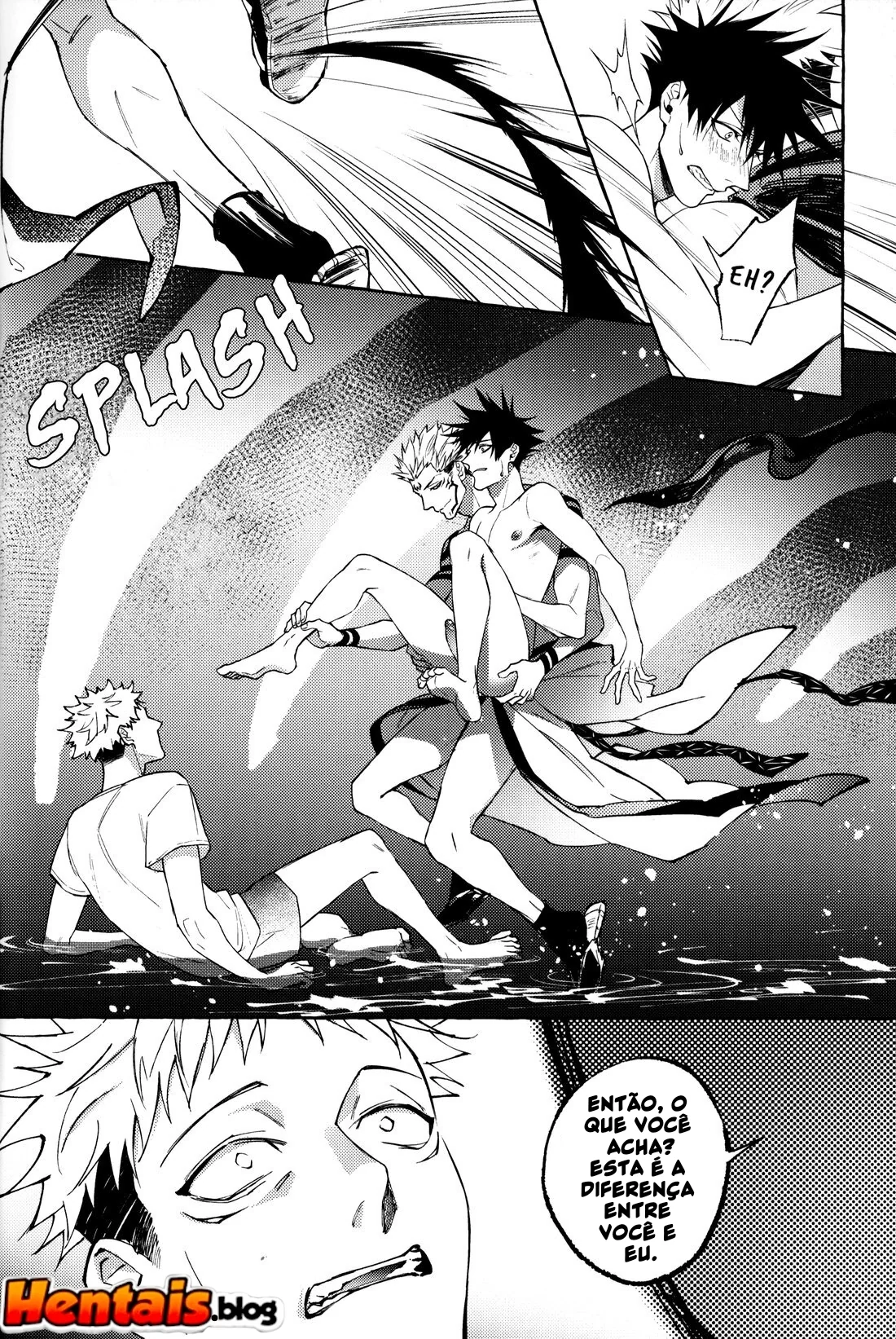 Jujutsu Kaisen: Pernoite em Xião Xing – Yuuji, Megumi e Sukuna em uma Orgia Anal | Hentai HQ Brasileiro