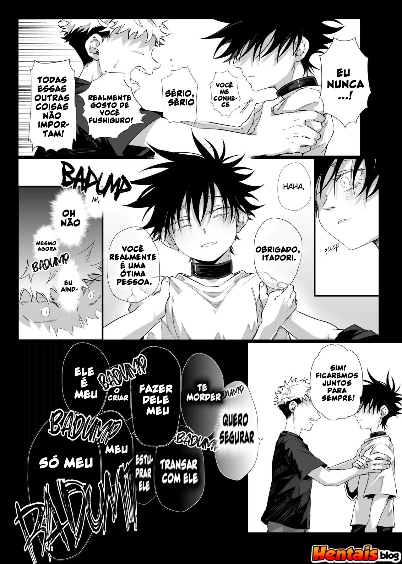 Jujutsu Kaisen: Yuuji Itadori vs Megumi Fushiguro – Bucetas e Pirocas em HQ Brasileiro de Hentai