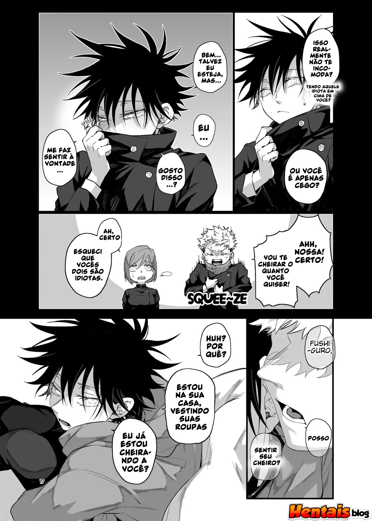 Jujutsu Kaisen: Yuuji Itadori vs Megumi Fushiguro – Bucetas e Pirocas em HQ Brasileiro de Hentai
