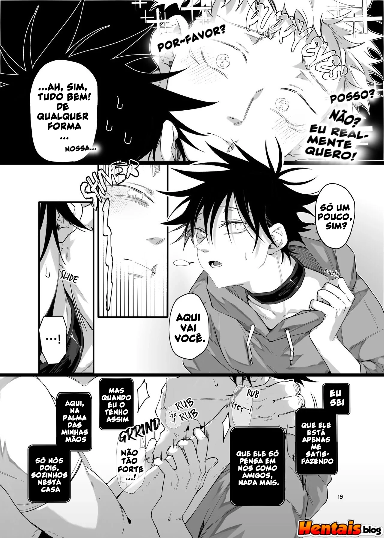 Jujutsu Kaisen: Yuuji Itadori vs Megumi Fushiguro – Bucetas e Pirocas em HQ Brasileiro de Hentai