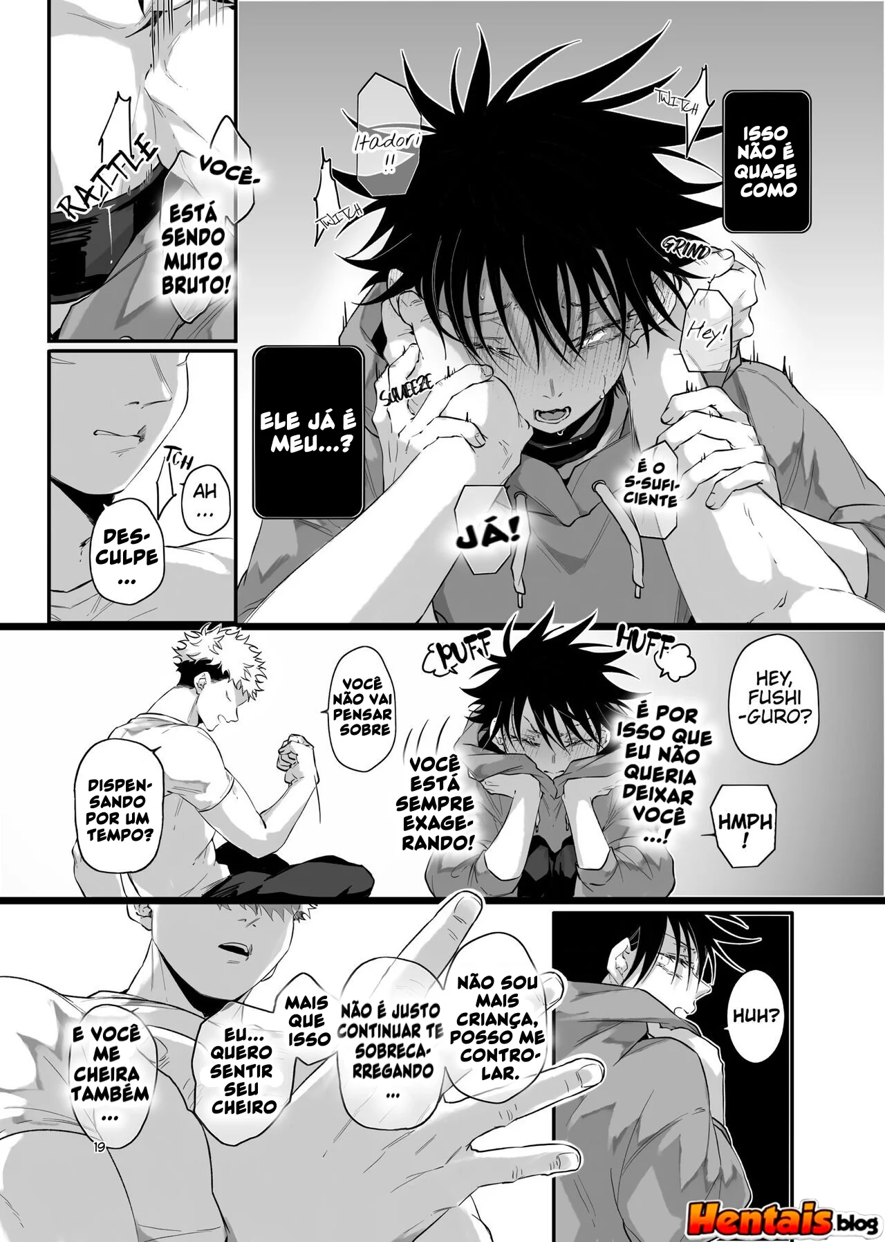 Jujutsu Kaisen: Yuuji Itadori vs Megumi Fushiguro – Bucetas e Pirocas em HQ Brasileiro de Hentai