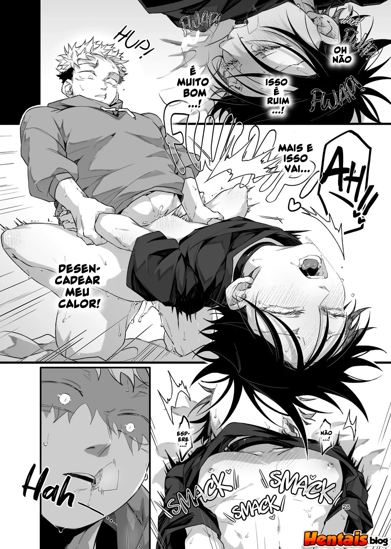 Jujutsu Kaisen: Yuuji Itadori vs Megumi Fushiguro – Bucetas e Pirocas em HQ Brasileiro de Hentai