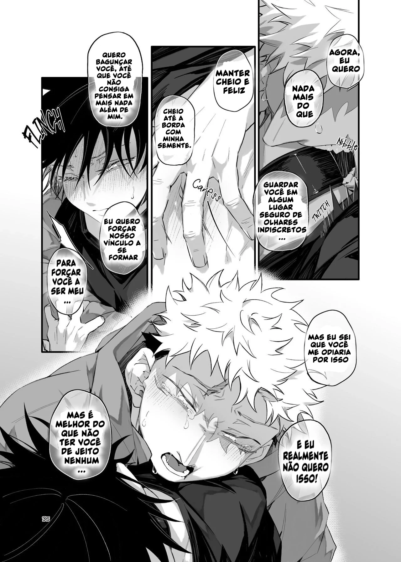 Jujutsu Kaisen: Yuuji Itadori vs Megumi Fushiguro – Bucetas e Pirocas em HQ Brasileiro de Hentai
