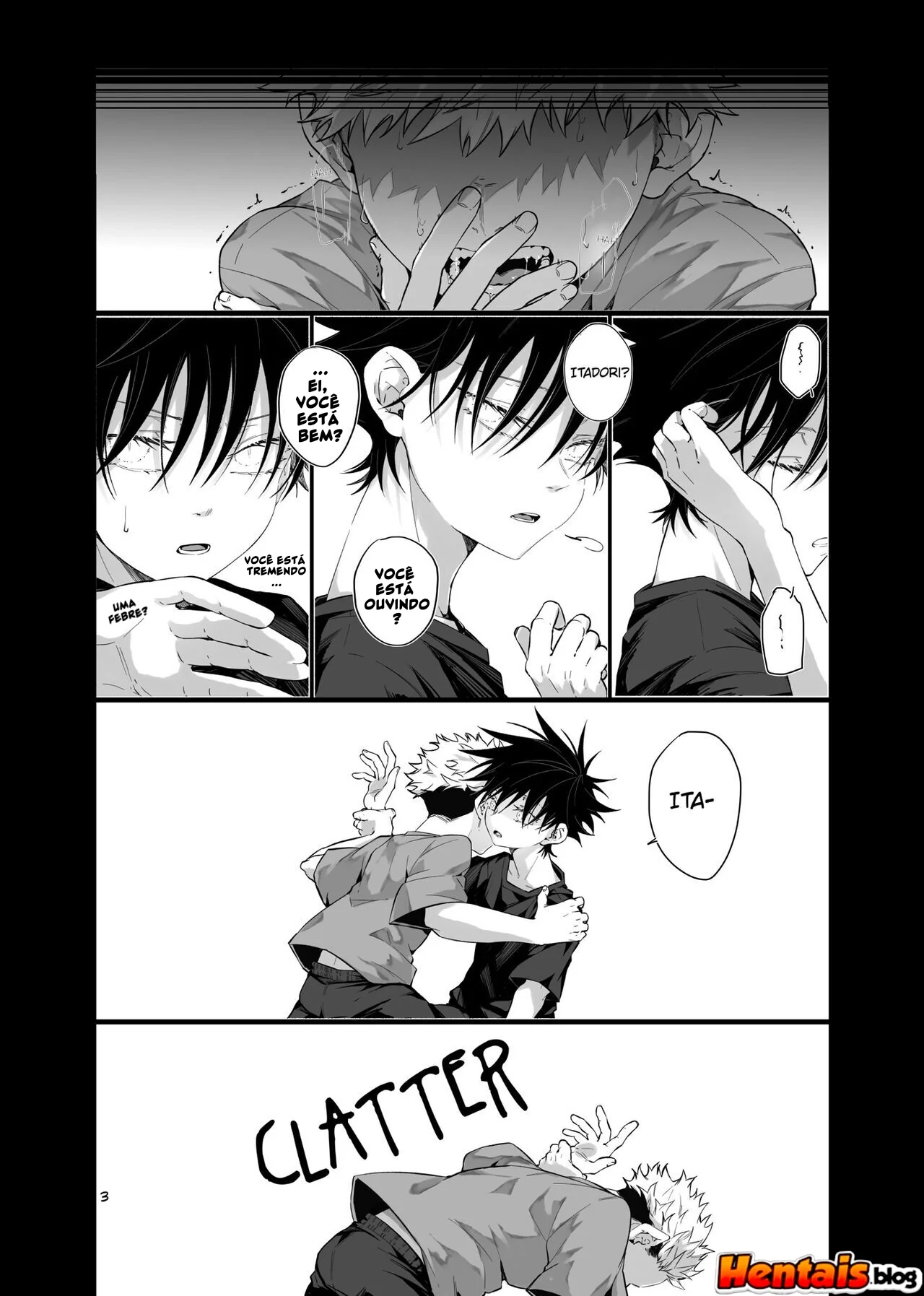 Jujutsu Kaisen: Yuuji Itadori vs Megumi Fushiguro – Bucetas e Pirocas em HQ Brasileiro de Hentai