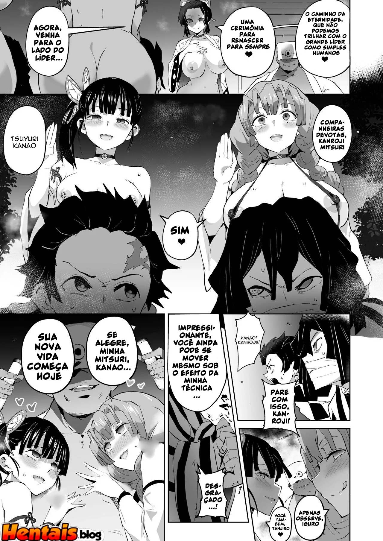 Kimetsu no Yaiba: A Piranha da Buceta Sanguinolenta em Hentai HQ