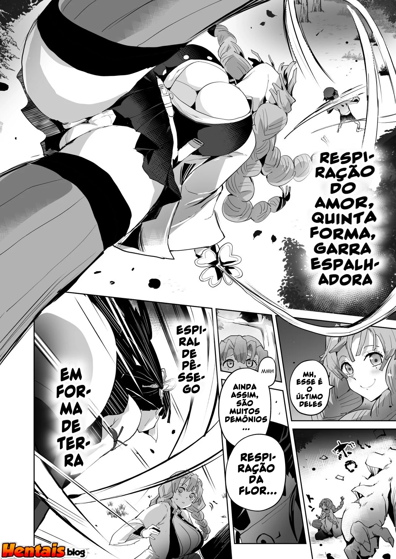 Kimetsu no Yaiba: A Piranha da Buceta Sanguinolenta em Hentai HQ