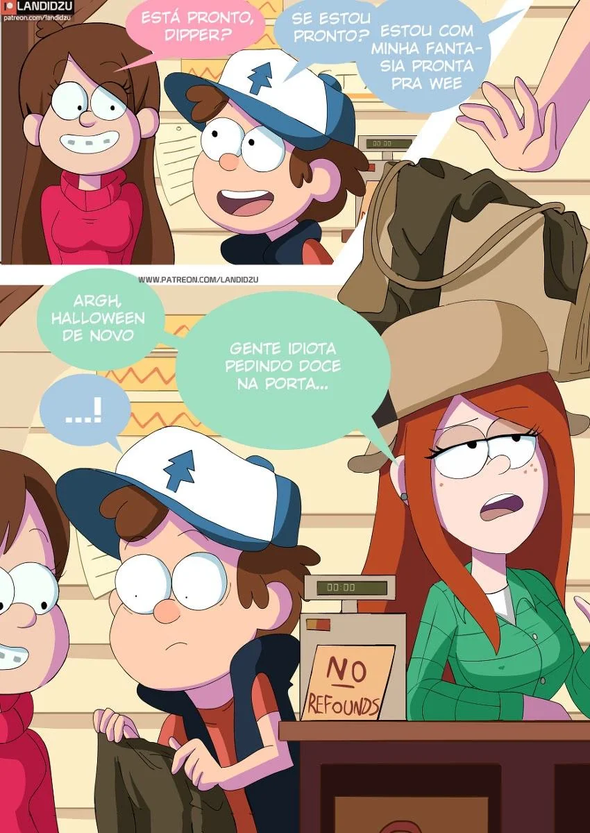 Festa de Halloween com as Amigas Taradas – Delícias do Dipper em Hentai HQ Brasileiro