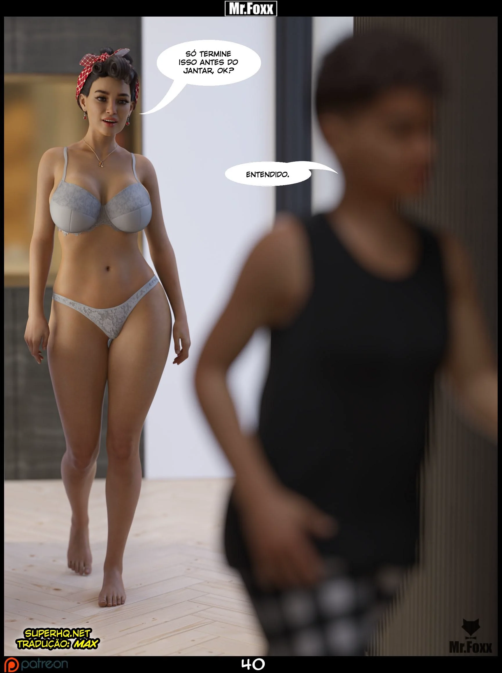 Mamãe Piranha Fazendo Troca de Favores com o Filhão em Hentai HQ Brasileiro