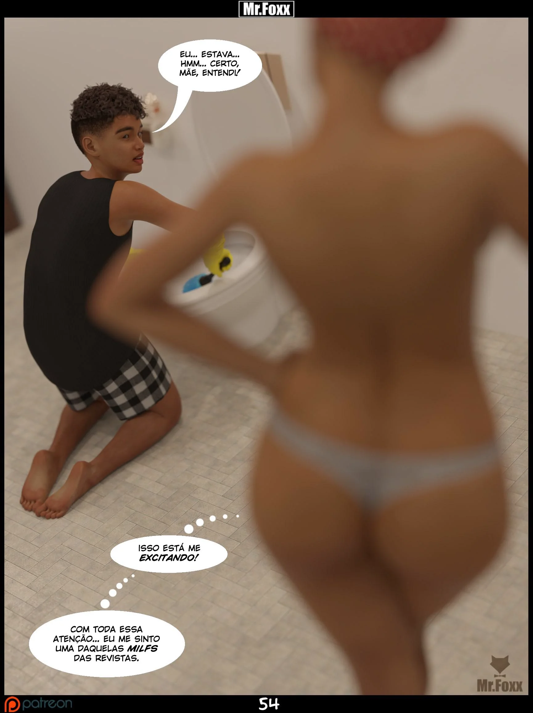 Mamãe Piranha Fazendo Troca de Favores com o Filhão em Hentai HQ Brasileiro