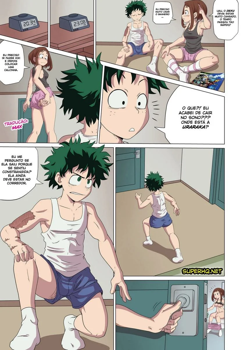 Uraraka e Deku em Boku No Hero Hentai – Surpresa Noturna em HQ Brasileiro