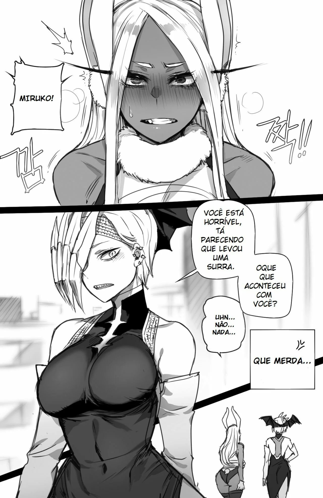 Mirko Piraçando com Vilões Safados em Hentai HQ Brasileiro