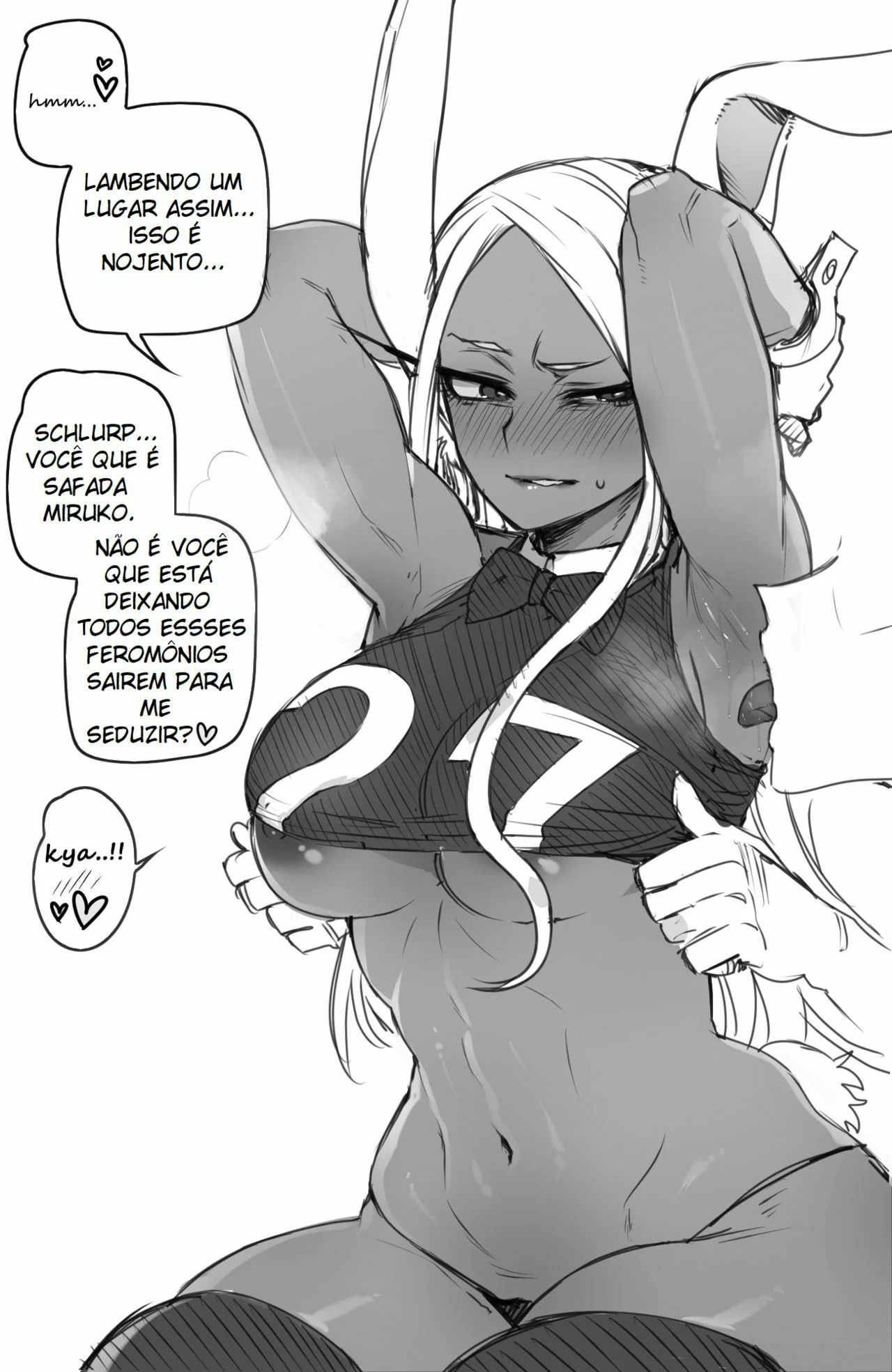 Mirko Piraçando com Vilões Safados em Hentai HQ Brasileiro