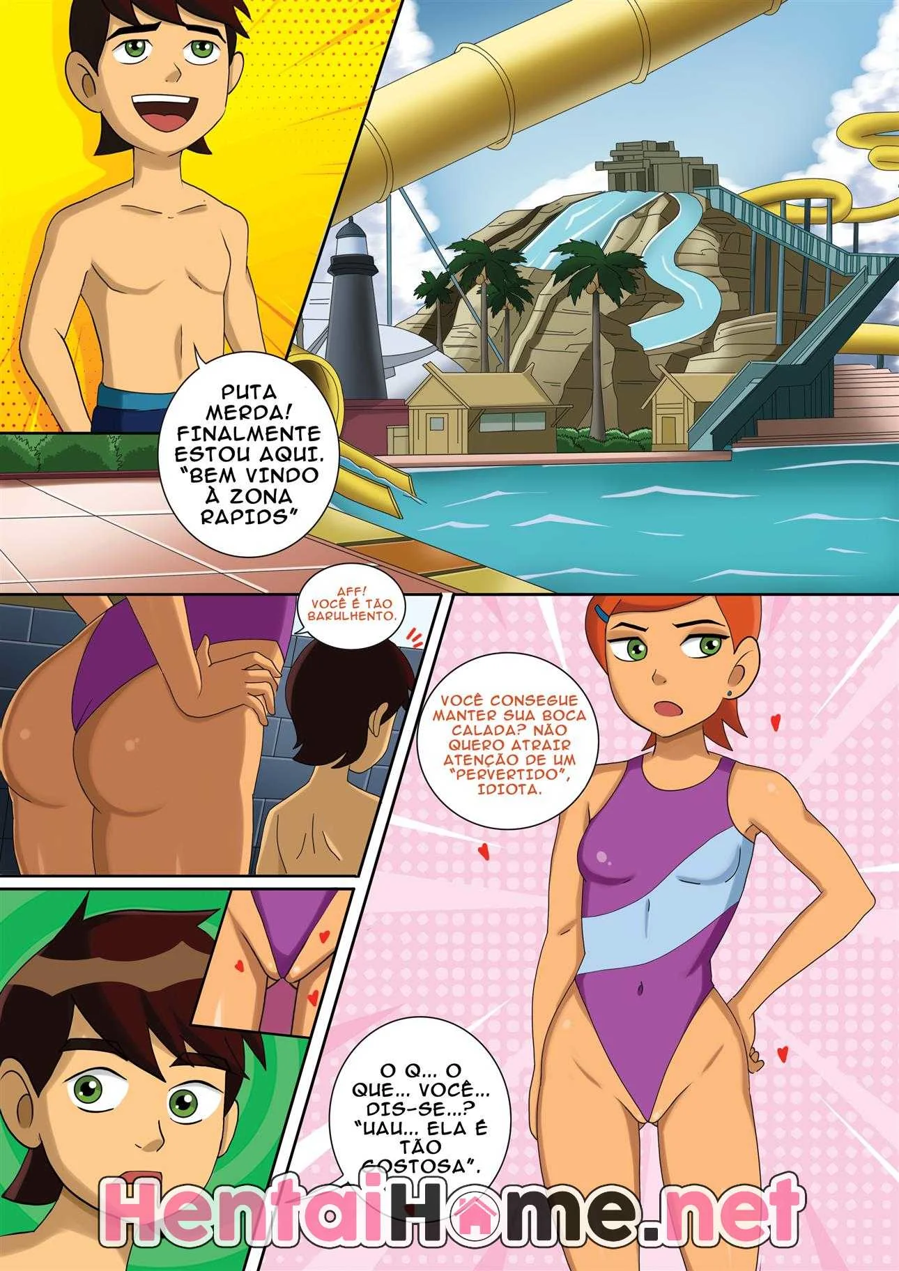 Ben 10 Engravida a Prima Piranha em Hentai HQ Brasileiro