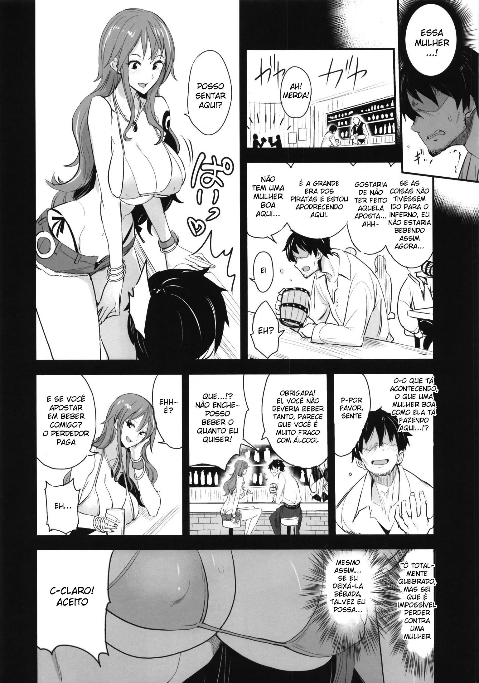 Nami dando a bucetinha – One Piece
