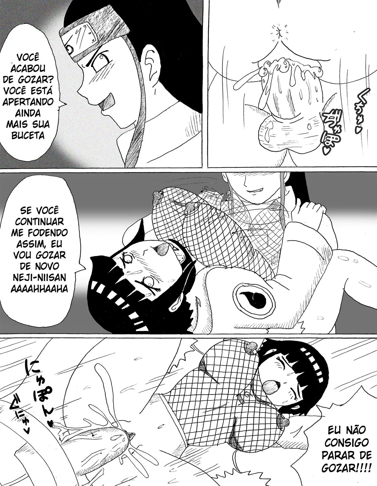 Naruto: Encontro Proibido dos Hyugas Parte.1 – Priminha Safada e o Primo Dotado em HQ Brasileiro