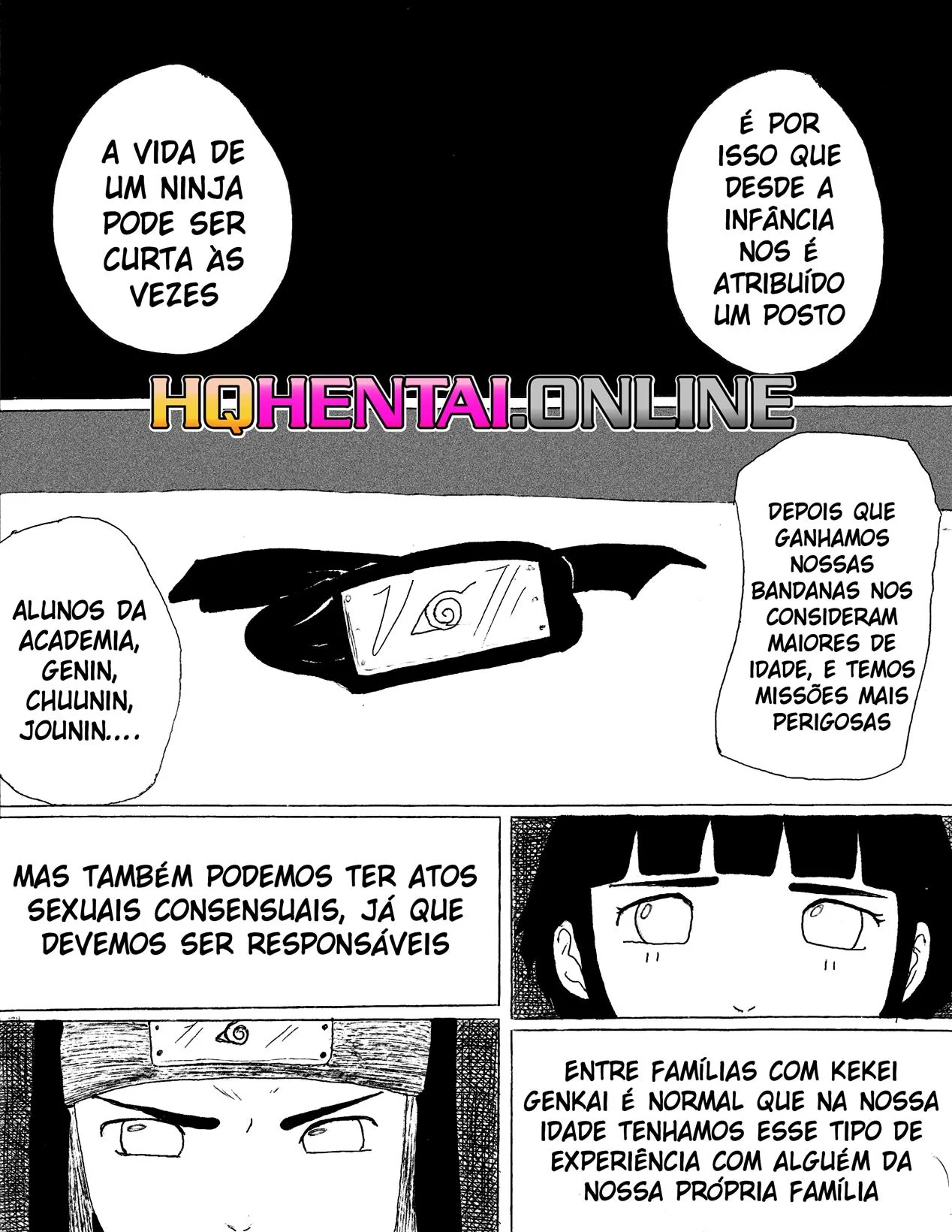 Naruto: Encontro Proibido dos Hyugas Parte.1 – Priminha Safada e o Primo Dotado em HQ Brasileiro