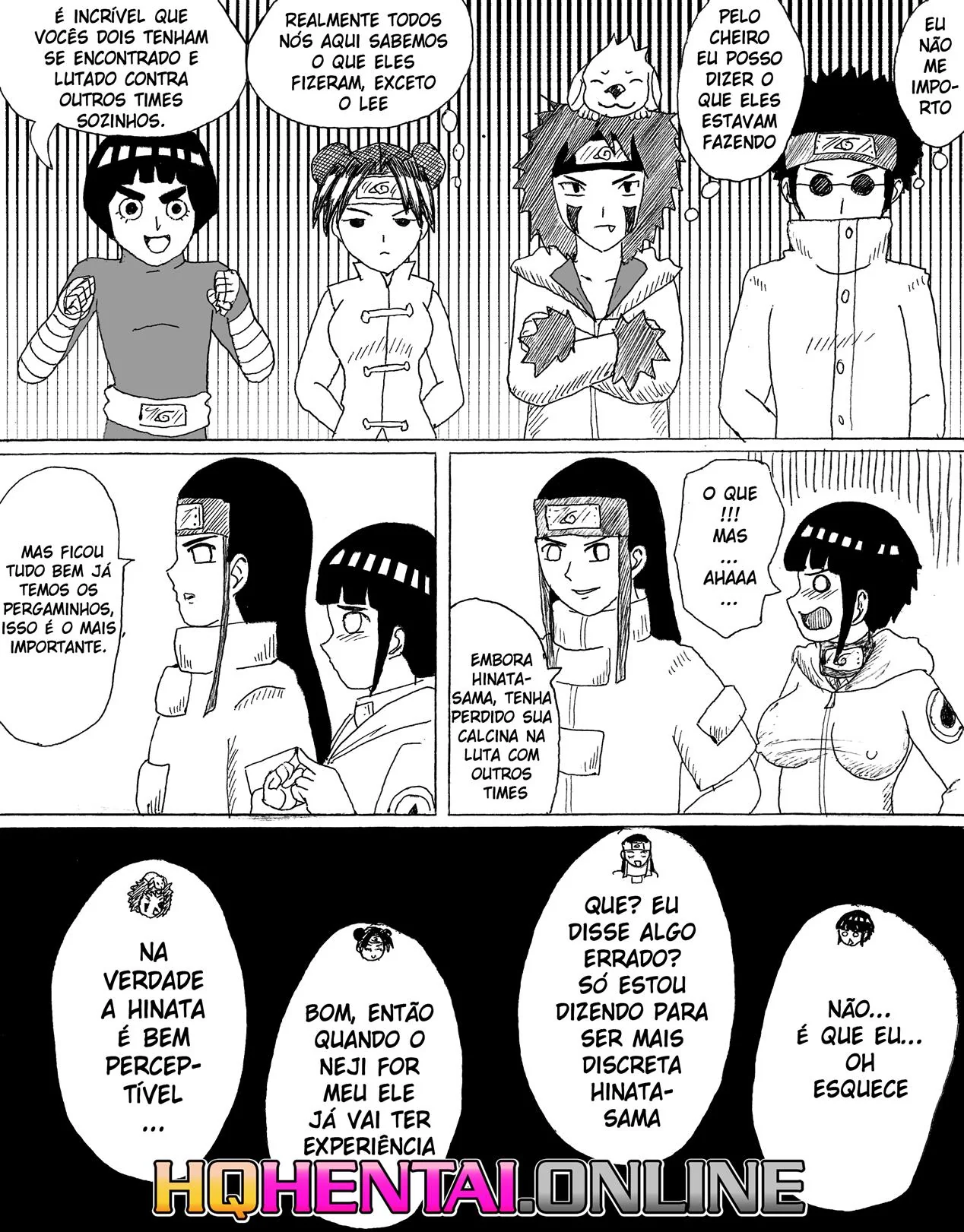 Naruto: Encontro Proibido dos Hyugas Parte.1 – Priminha Safada e o Primo Dotado em HQ Brasileiro