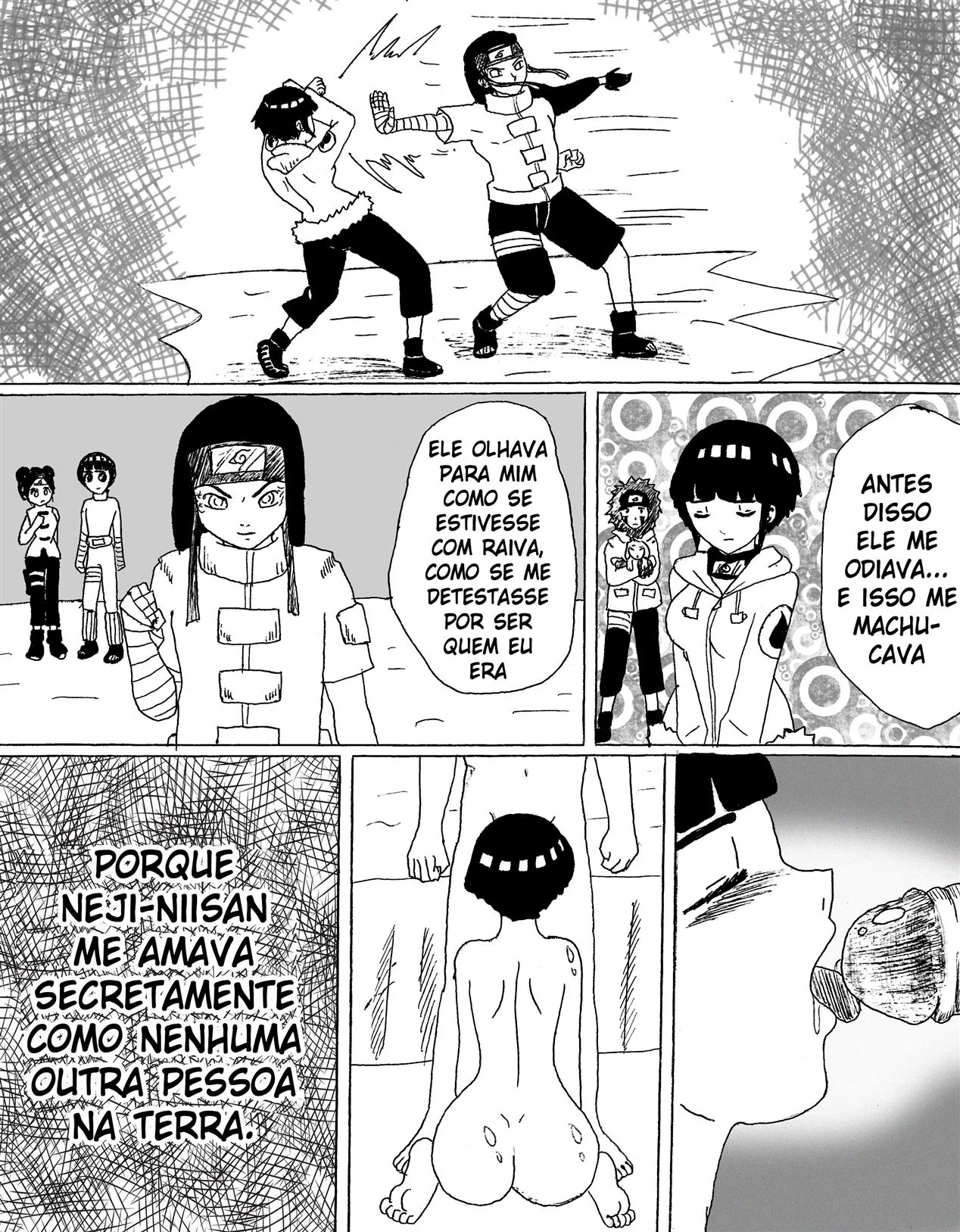Naruto: Encontro Proibido dos Hyugas Parte.1 – Priminha Safada e o Primo Dotado em HQ Brasileiro