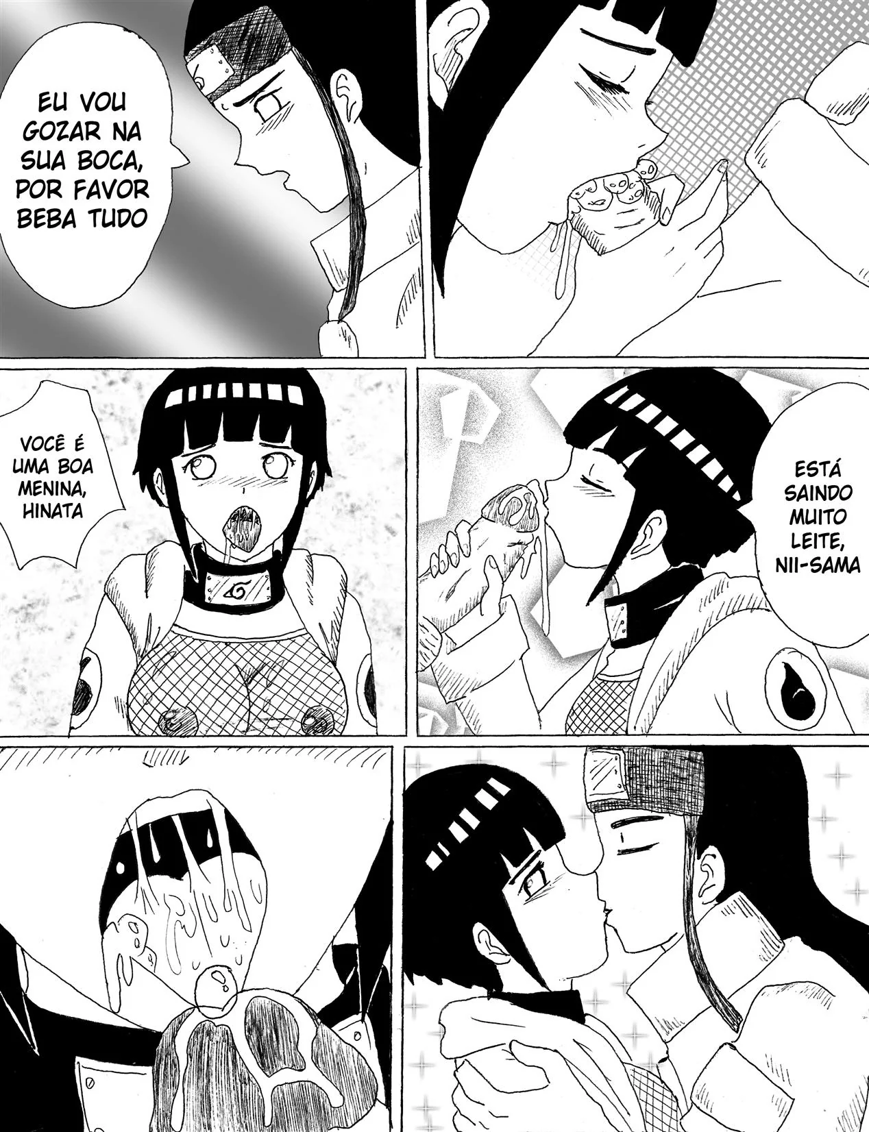 Naruto: Encontro Proibido dos Hyugas Parte.1 – Priminha Safada e o Primo Dotado em HQ Brasileiro