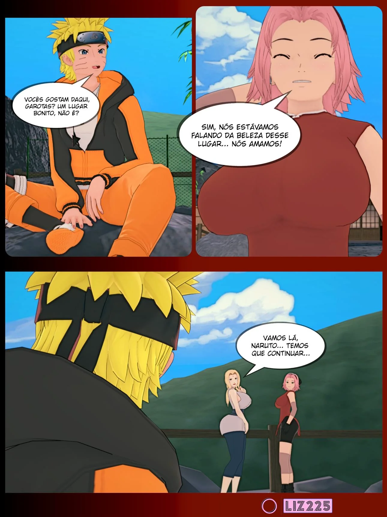 Pousada da Sacanagem: Tsunade, Sakura, Naruto e o Velho Tarado – Hentai HQ Brasileiro