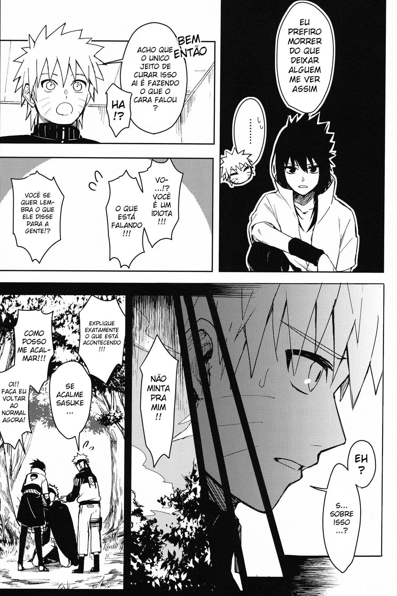 Naruto e Sasuke em uma troca selvagem de corpos – Hentai HQ Brasileiro