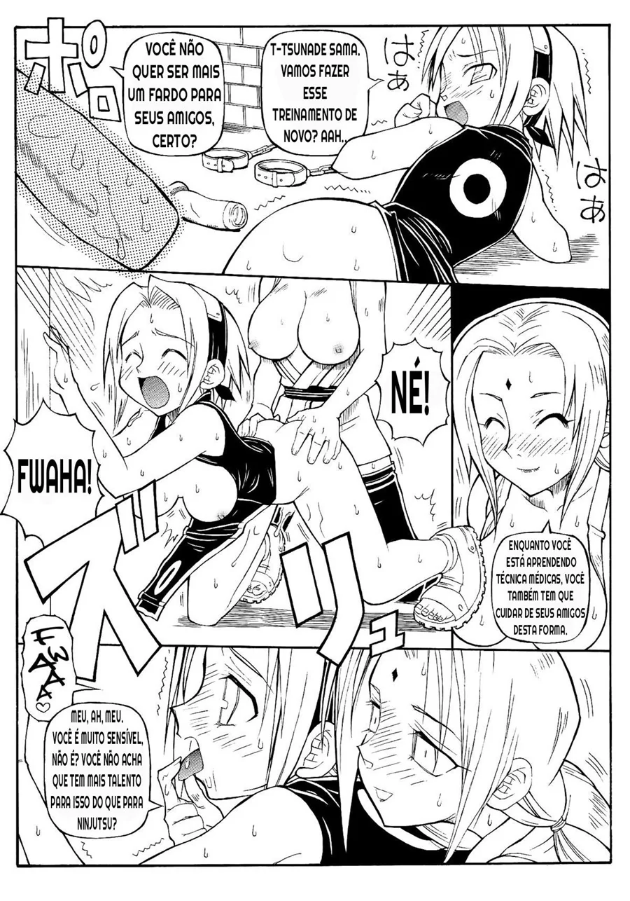 Tsunade Fodendo Sakura: Uma Intensa Aventura Hentai HQ