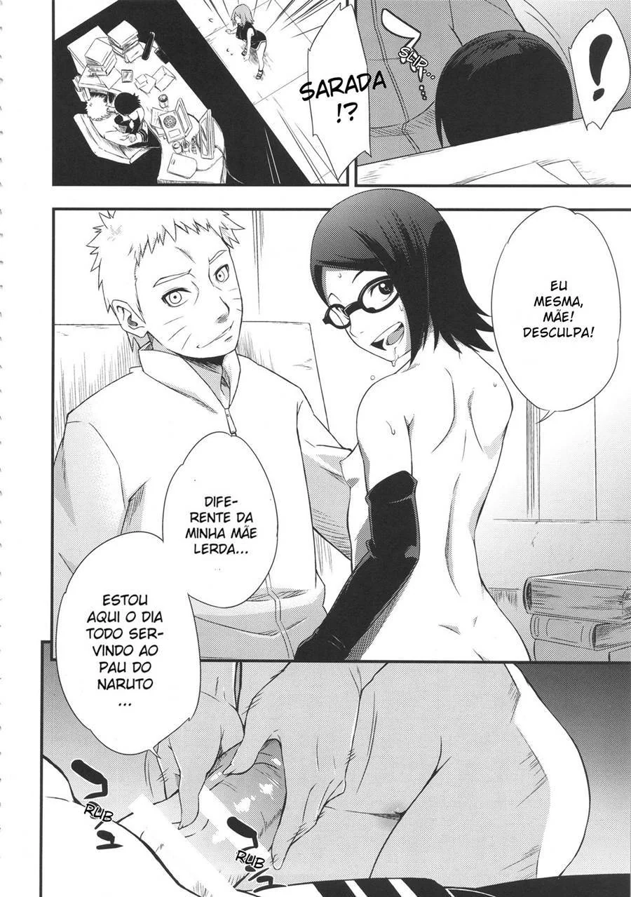 Sakura Flagra Naruto e Sarada