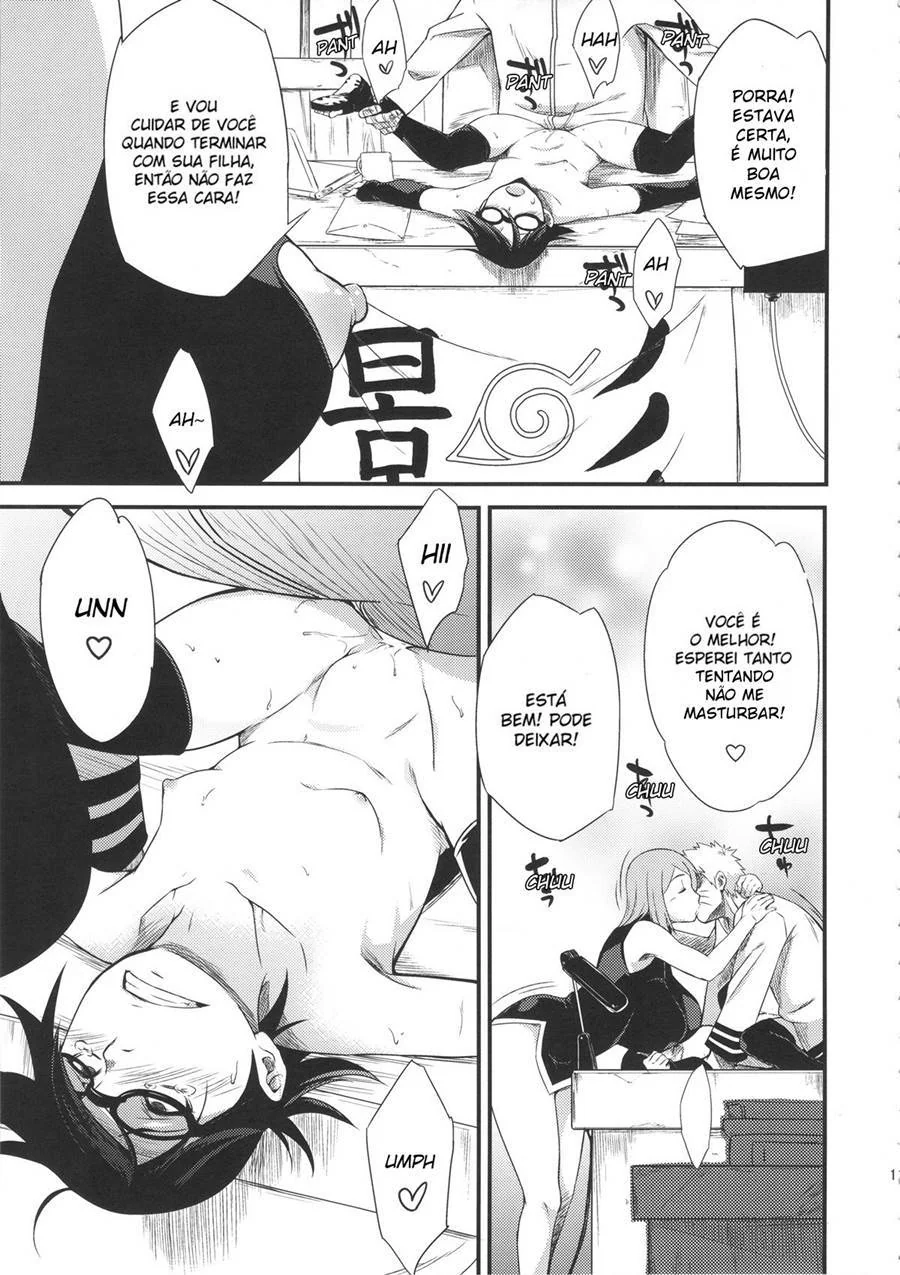 Sakura Flagra Naruto e Sarada