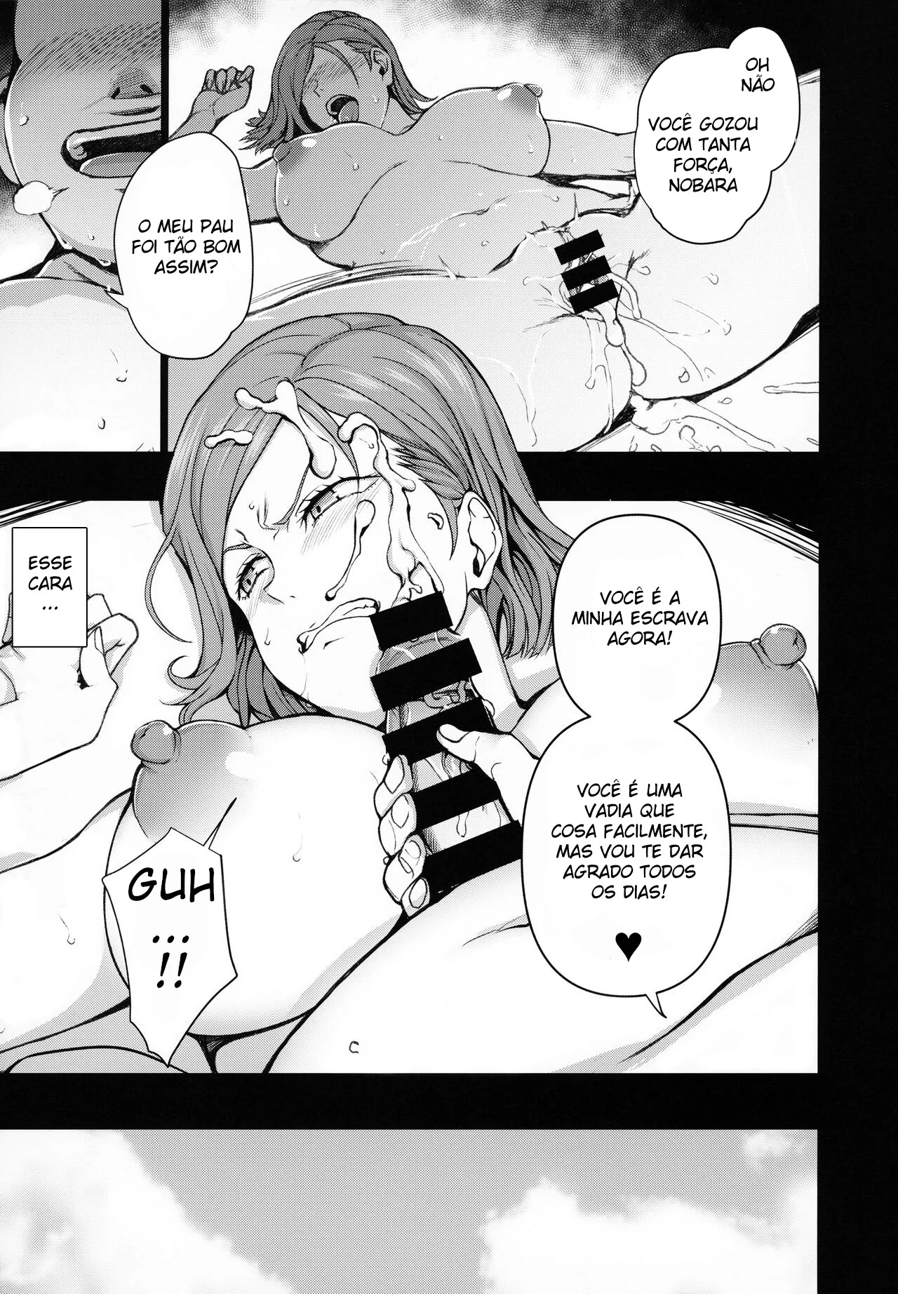 Nobara se torna a piranha do cara que a enche de porra – Hentai HQ Brasileiro